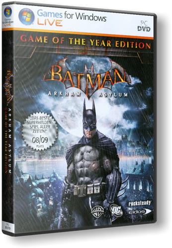 Batman Arkham Asylum v 1.1 (2009) РС (RUS) [Lossless RePack] by Rockman