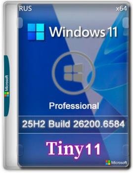 Windows 11 Pro Tiny11 25H2 build 26200.6584 by NTDEV